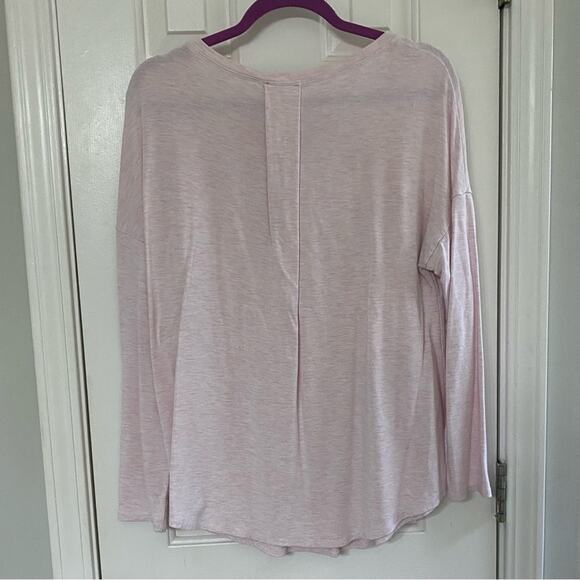 PREMISE • Light Pink Scoop Neck Long Sleeve Top - Picture 6 of 6